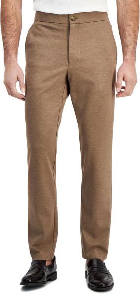 Alfani Mens Heathered Knit Suit Casual Jogger Pants